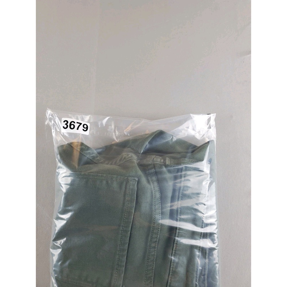 Monfrere Pants Mens 31 Green Army Stretch Performance Zip Pockets Japanese Denim - Picture 2 of 16